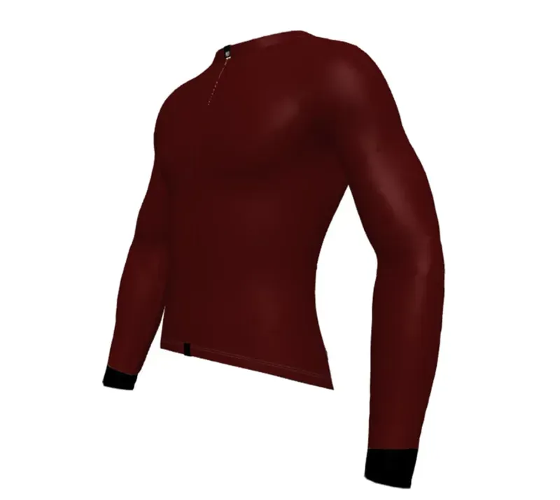 BCF Gravel XS Long Sleeve Jersey in Bourgogne-1