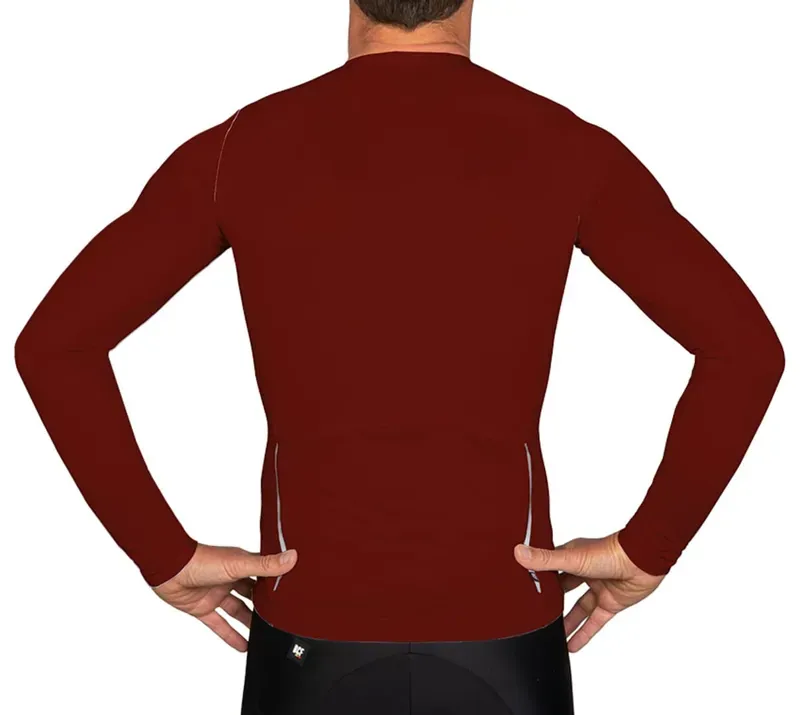 BCF Gravel XS Long Sleeve Jersey in Bourgogne-2