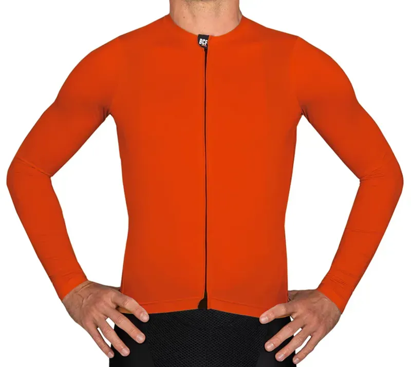 BCF Gravel XS Long Sleeve Jersey in Orange