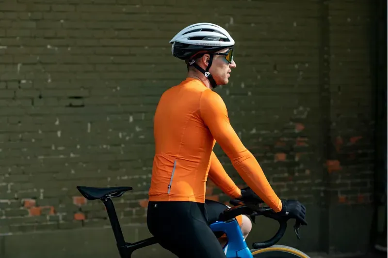 BCF Gravel XS Long Sleeve Jersey in Orange-4