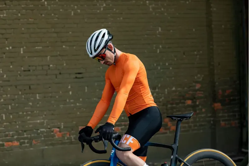 BCF Gravel XS Long Sleeve Jersey in Orange-6