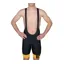 BCF Performance Long Cut Bib Short in Black/Mustard