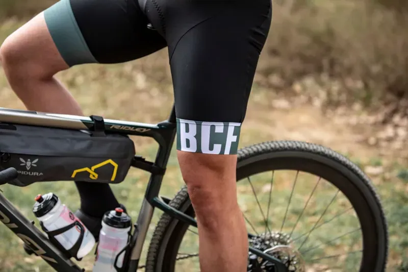 BCF Performance Long Cut Bib Short in Black/Forest-5