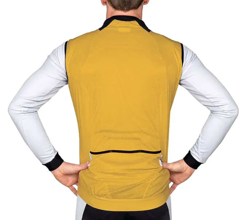BCF Performance Uniseks Gilet in Mustard-2