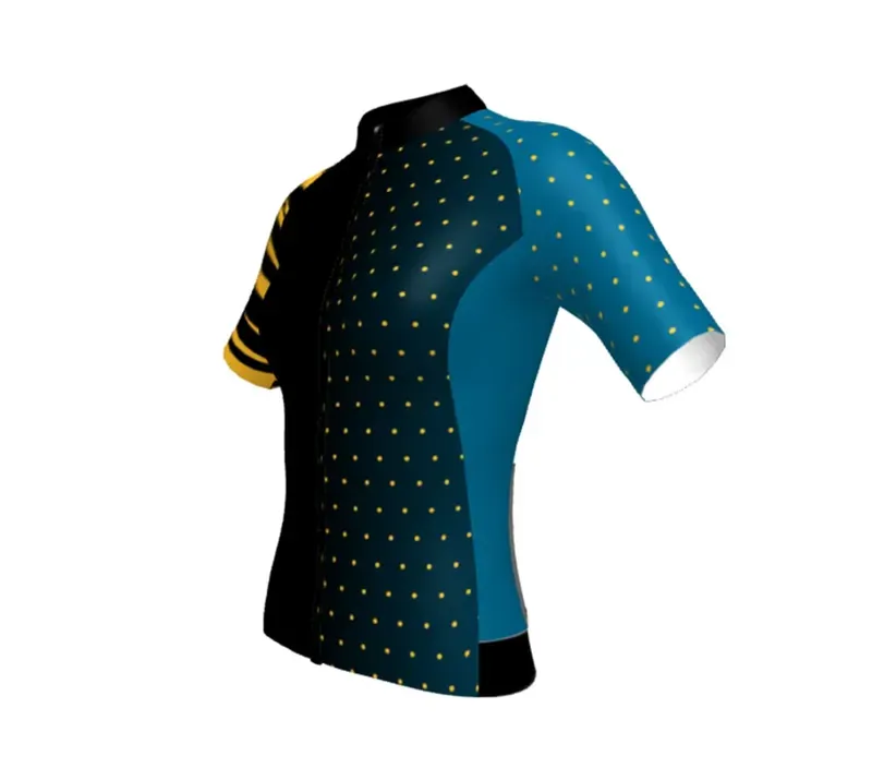 BCF Women's Performance Jersey in Black/Steel blue-1