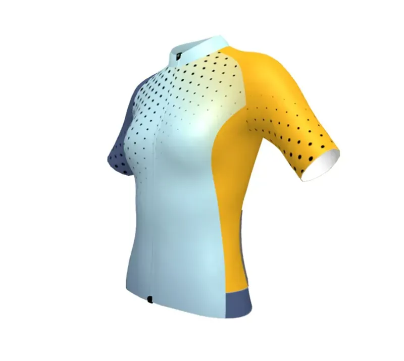 BCF Women's Performance Jersey in Soft Blue/Deep Slate Blue-1