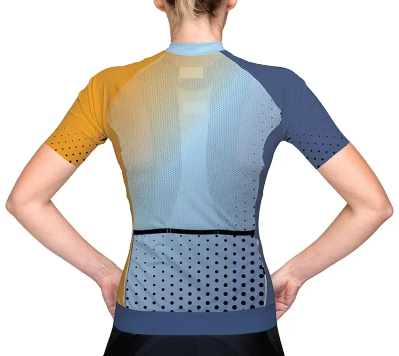 BCF Women's Performance Jersey in Soft Blue/Deep Slate Blue-2