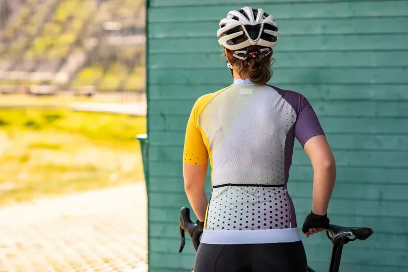 BCF Women's Performance Jersey in Soft Blue/Deep Slate Blue-6