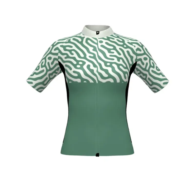 BCF Women's Performance Jersey in Forest/Honeydew