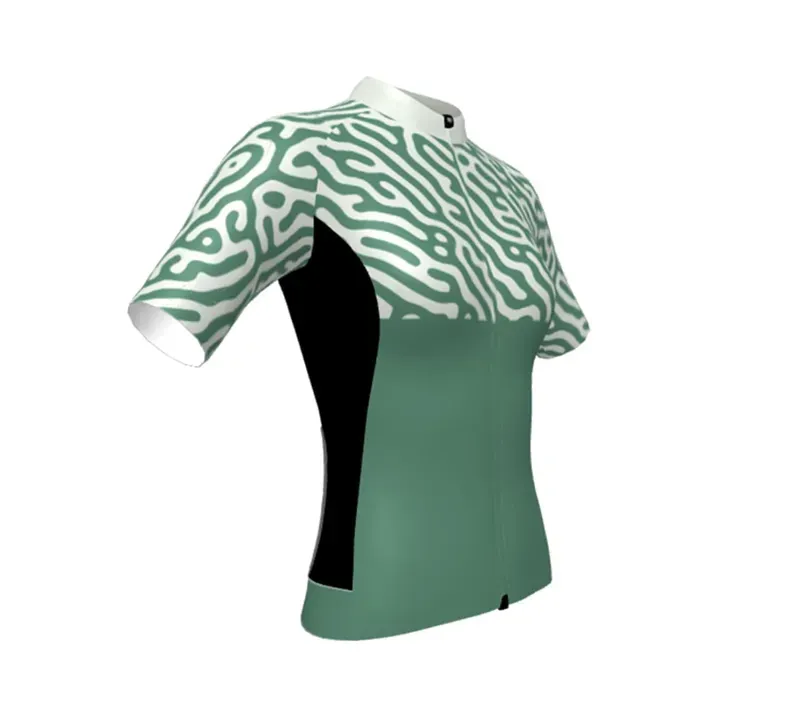 BCF Women's Performance Jersey in Forest/Honeydew-3