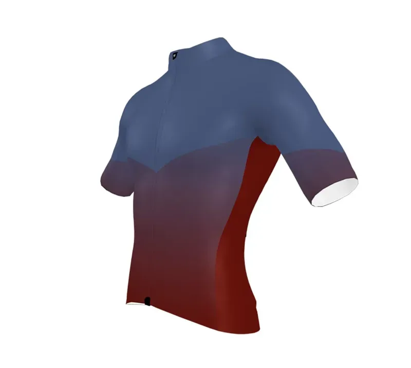 BCF Performance Jersey in Deep Slate Blue/Bourgogne-1