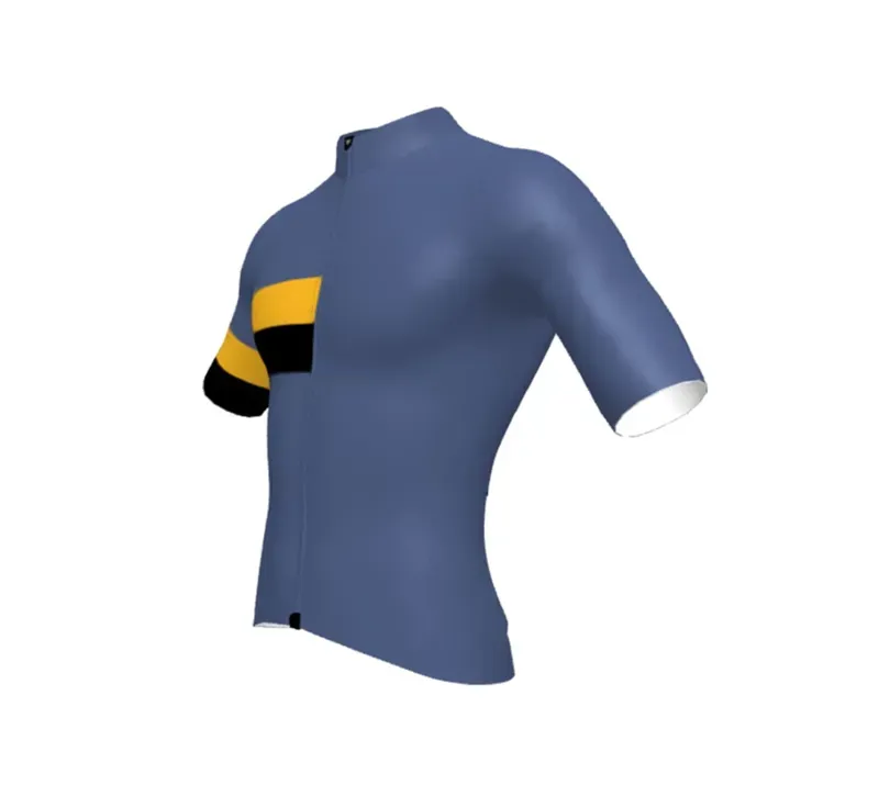 BCF Performance Jersey in Deep Slate Blue/Mustard-1