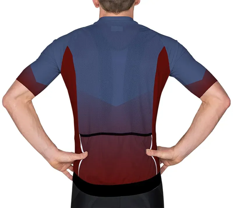 BCF Performance Jersey in Deep Slate Blue/Bourgogne-2
