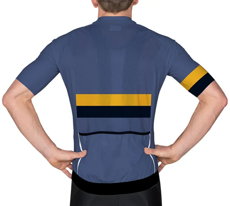 BCF Performance Jersey in Deep Slate Blue/Mustard-2