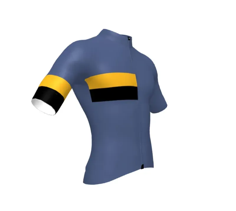 BCF Performance Jersey in Deep Slate Blue/Mustard-3