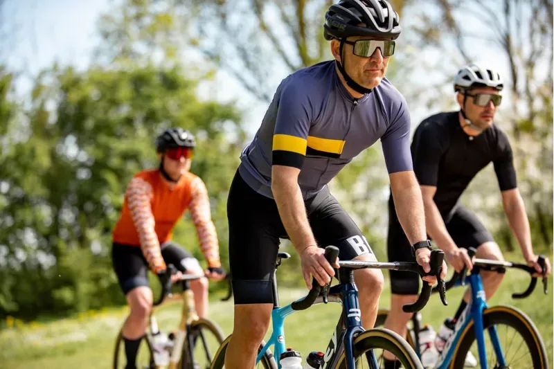 BCF Performance Jersey in Deep Slate Blue/Mustard-4