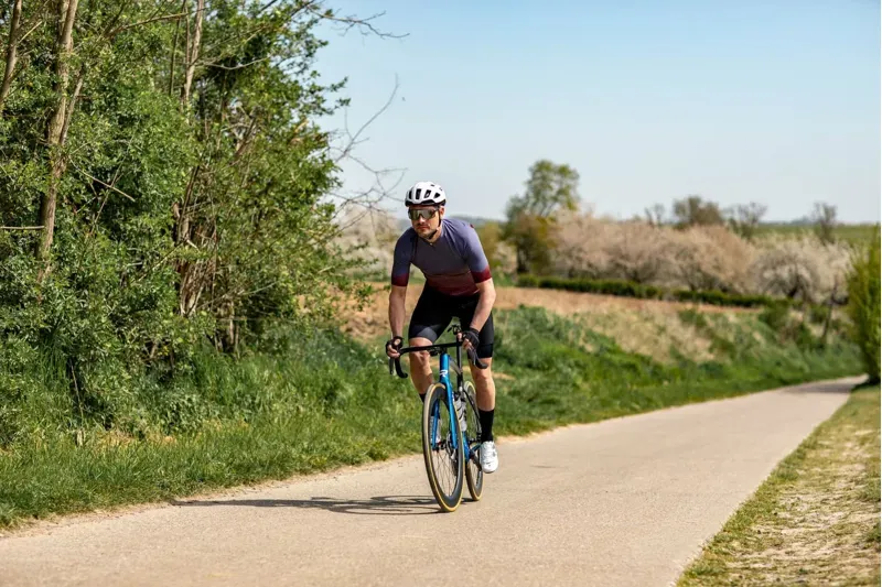 BCF Performance Jersey in Deep Slate Blue/Bourgogne-6