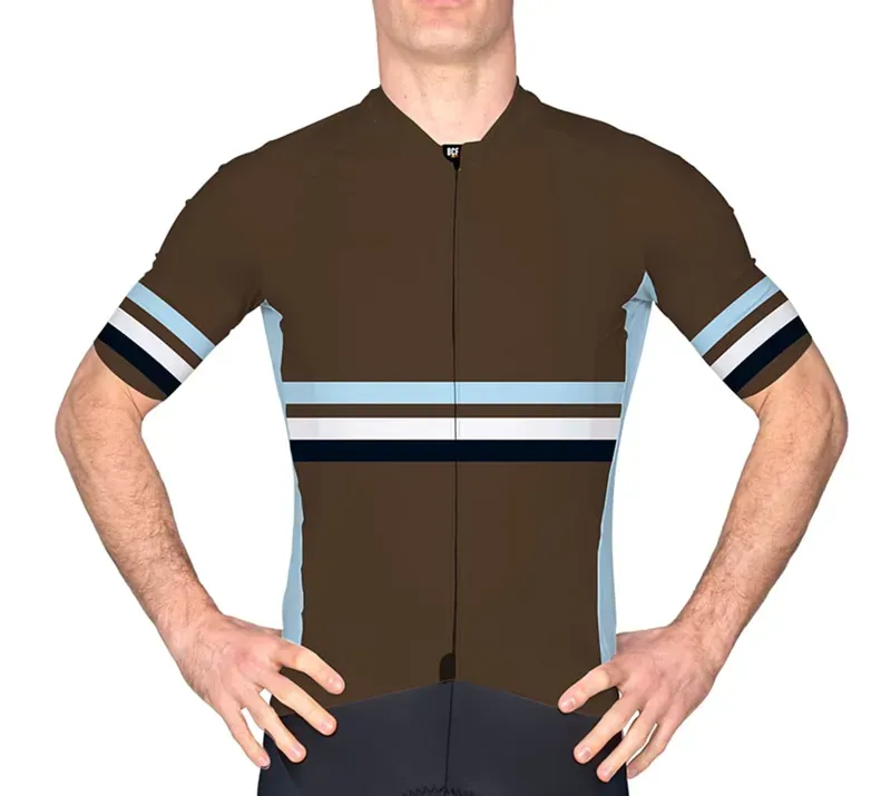 BCF Performance Jersey in Dark Brown/Silver