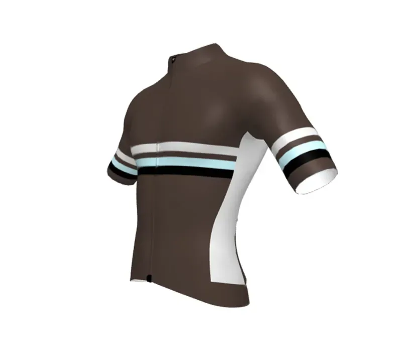 BCF Performance Jersey in Dark Brown/Silver-1