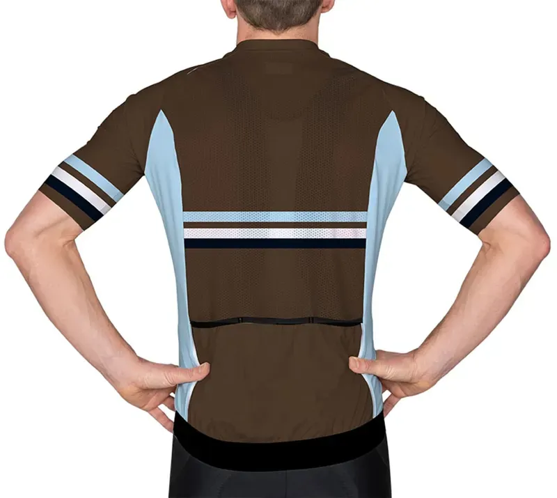 BCF Performance Jersey in Dark Brown/Silver-2