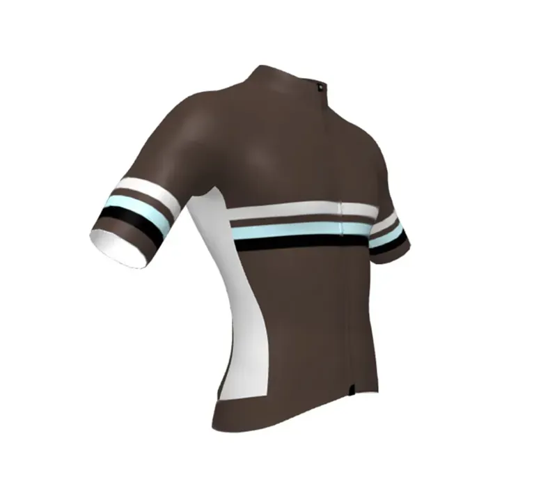BCF Performance Jersey in Dark Brown/Silver-3