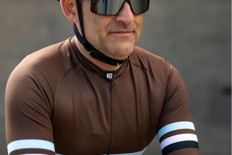 BCF Performance Jersey in Dark Brown/Silver-5