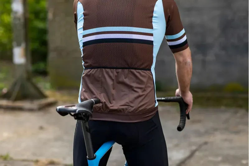 BCF Performance Jersey in Dark Brown/Silver-6