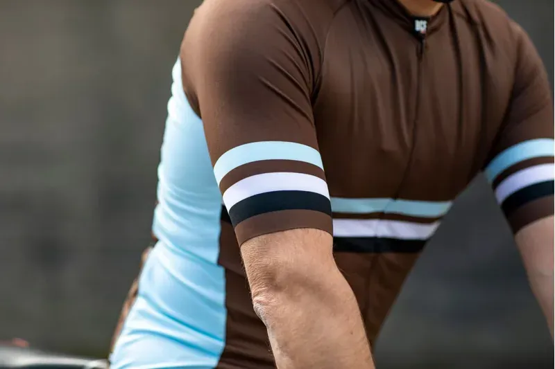 BCF Performance Jersey in Dark Brown/Silver-7