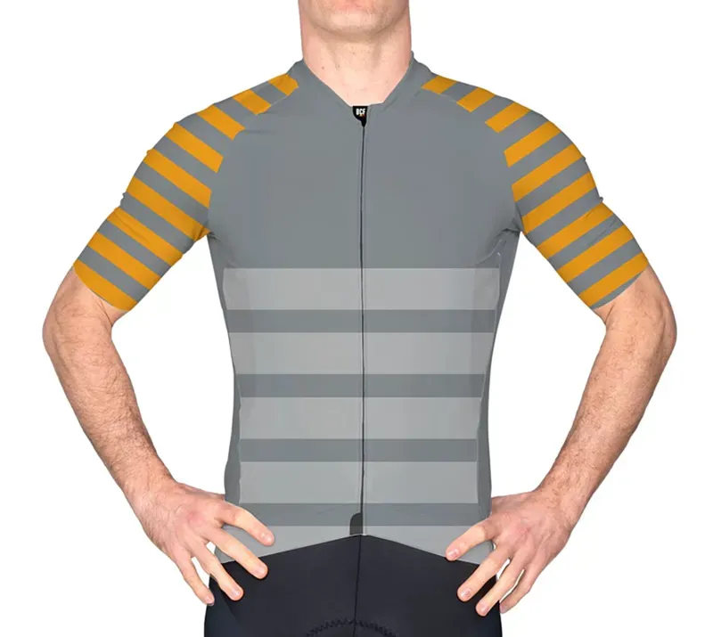 BCF Performance Jersey in Grey/Mustard