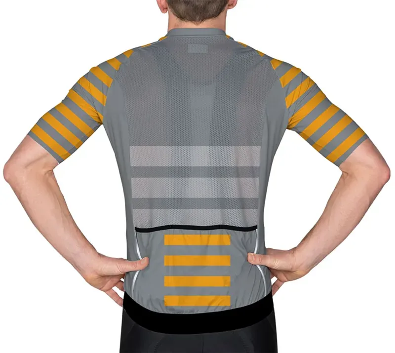 BCF Performance Jersey in Grey/Mustard-2