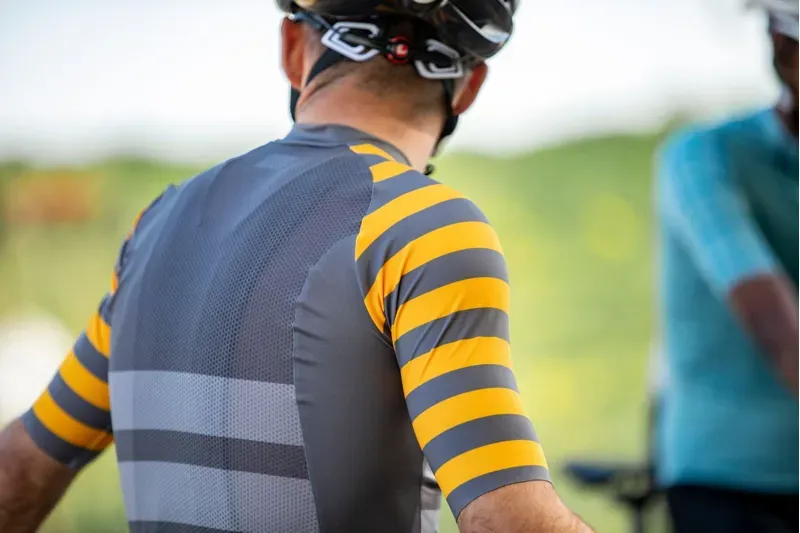 BCF Performance Jersey in Grey/Mustard-5
