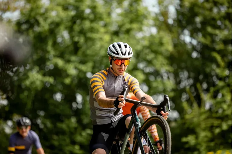 BCF Performance Jersey in Grey/Mustard-8