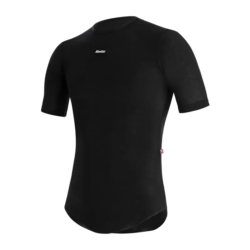 Santini Dry Thermal Balance Short Sleeve Base Layer in Black