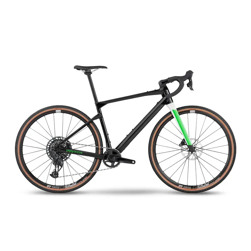 BMC URS 01 Four Rival AXS Eagle Gravel Bike in Black/Green