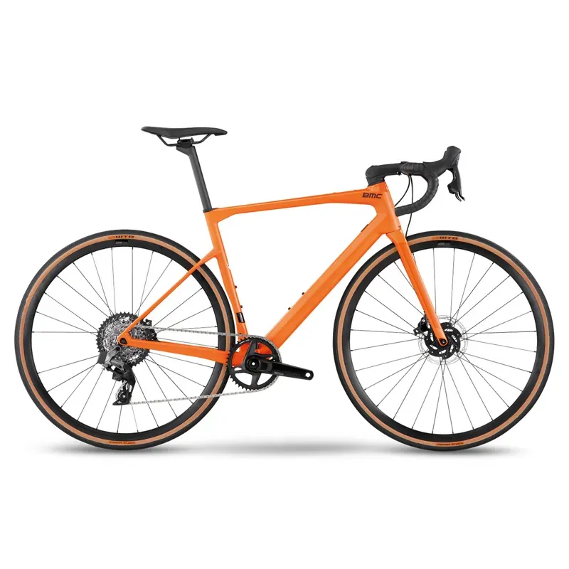 2022 BMC Roadmachine X Two Rival AXS XPLR in Apricot/Midnight Blue