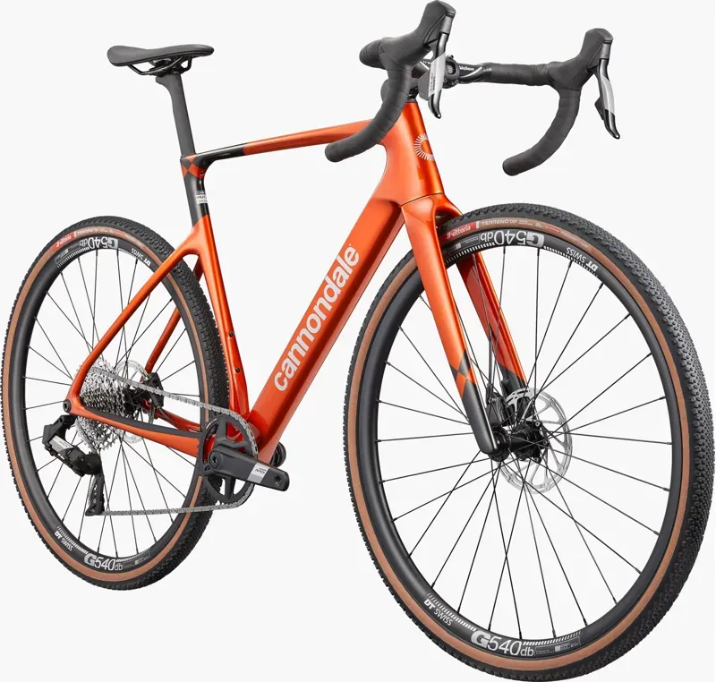 Cannondale SuperX 4 AXS Gravel Bike in Fire Orange-1