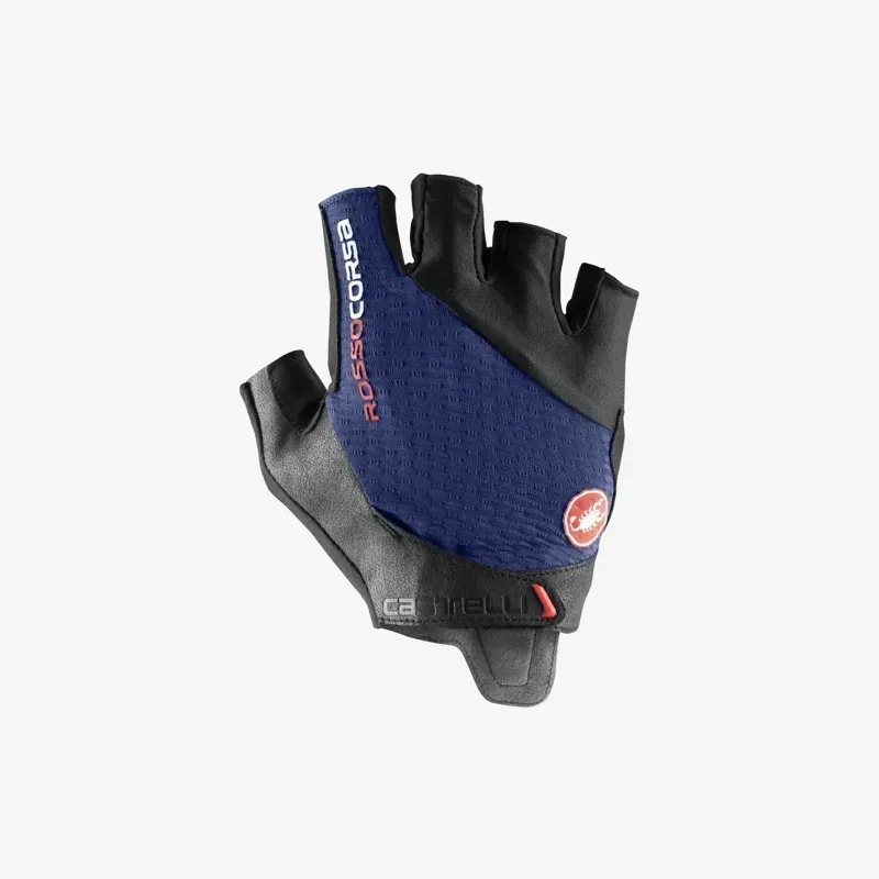 Castelli Rosso Corsa Pro V Gloves in Belgian Blue