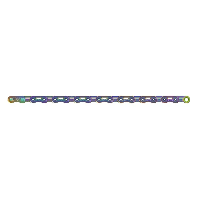 Sram Red E1 12spd Flattop Chain w/Powerlock in Rainbow