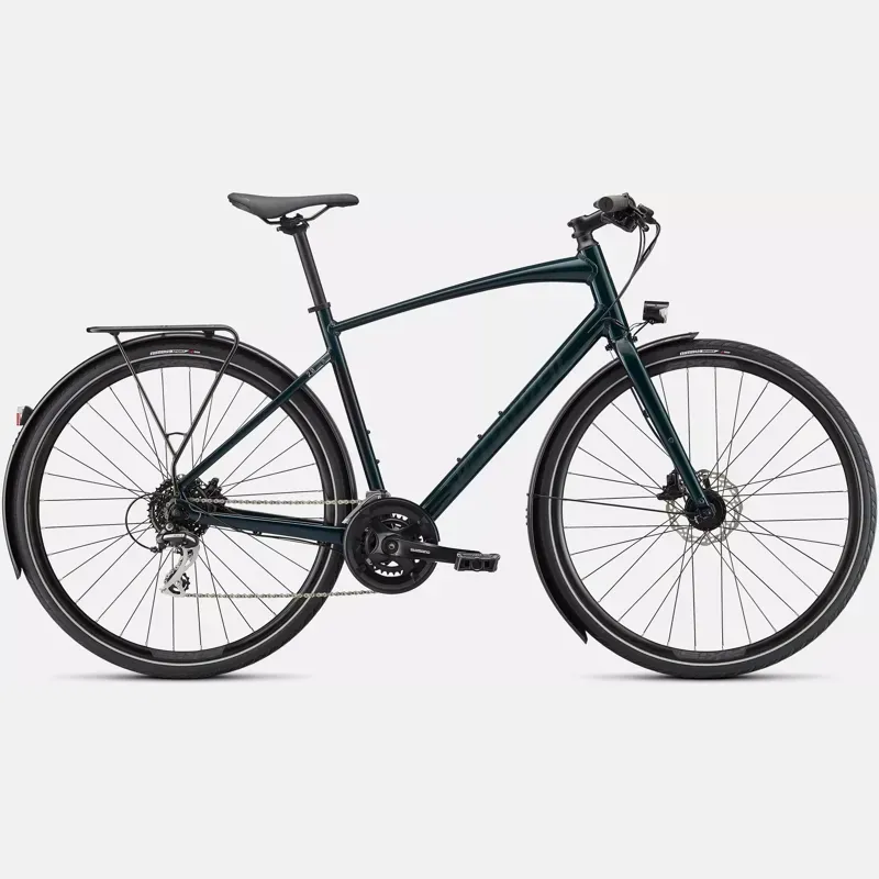 2022 Specialized Sirrus 2.0 EQ Hybrid Bike in Forest Green/Black