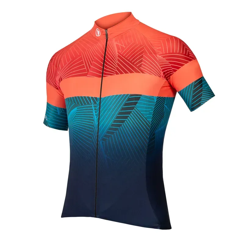 Endura Lines Short Sleeved Jersey in Red