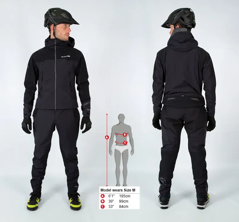 Endura MT500 Waterproof MTB Onesie in Black-1