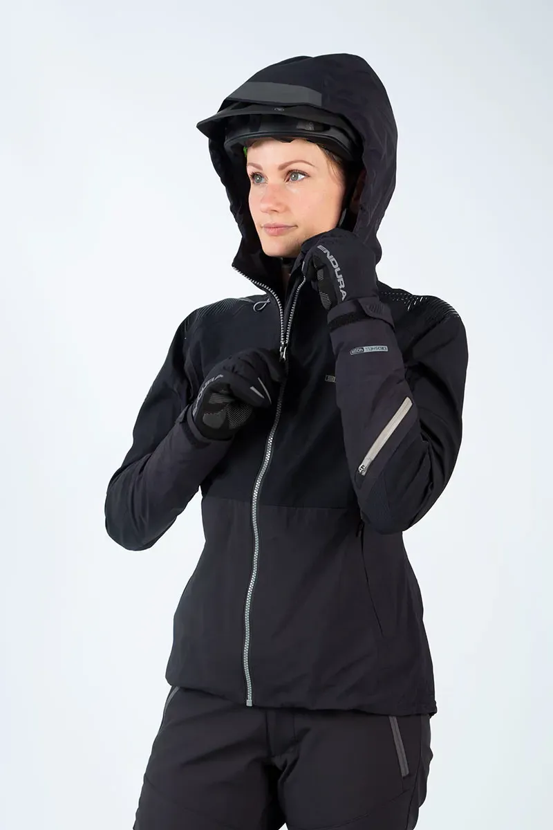 Endura MT500 Womens Waterproof Jacket in Black-6