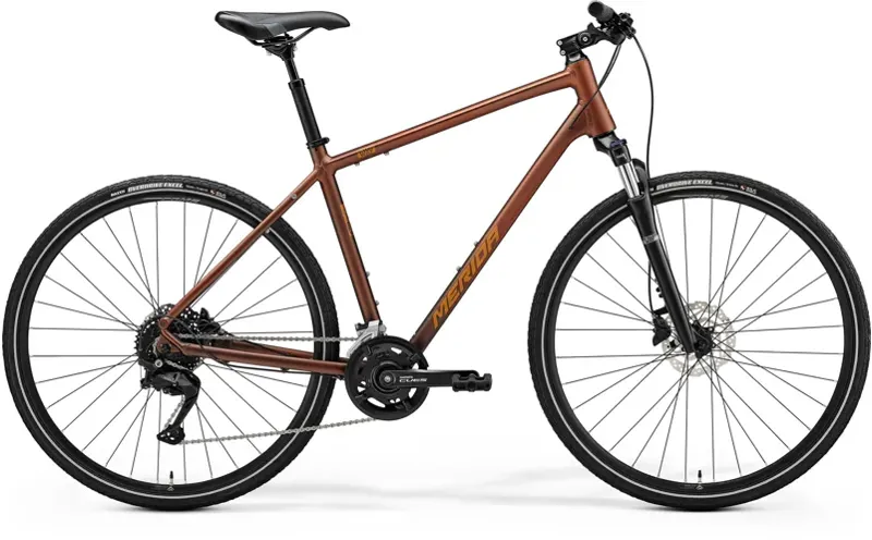 Merida Crossway 100 Hybrid Bike in Bronze