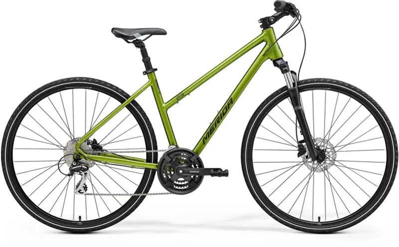 2022 Merida Women's Crossway 20D MY22 Hybrid Bike in Green