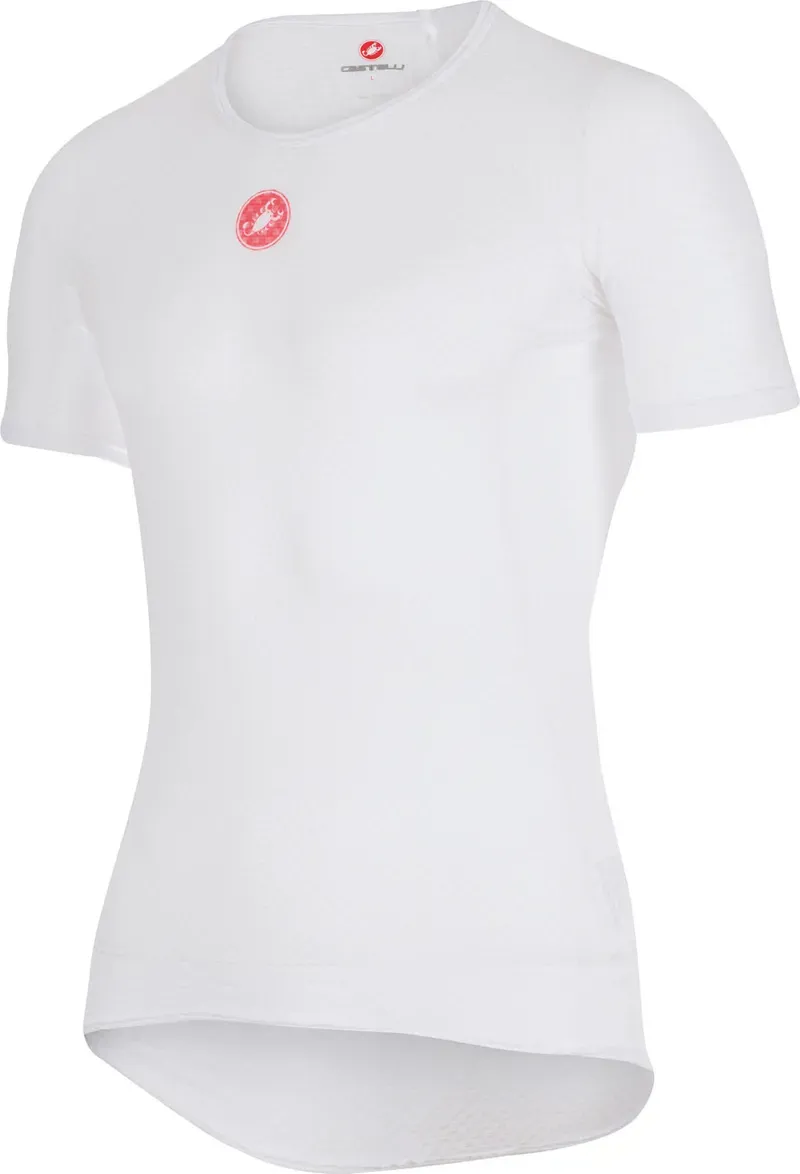 Castelli Pro Issue Mens Short Sleeve Base Layer in White
