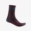 Castelli Alpha 18 Socks in Deep Bordeaux/Dark Grey