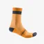 Castelli Alpha 18 Socks in Vivid Orange/Dark Grey