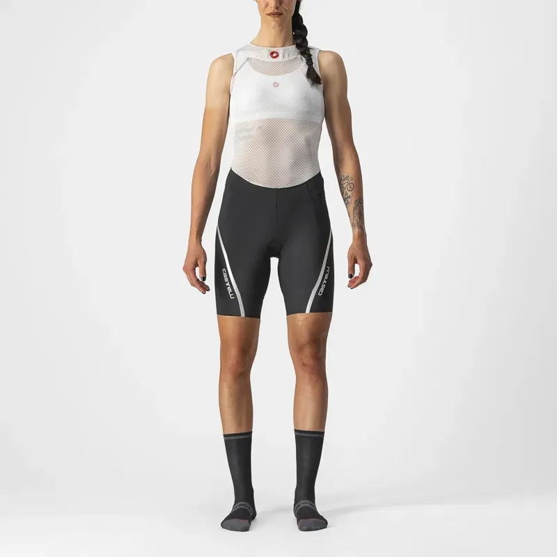 Castelli Velocissima 3 Women's Shorts in Black/Silver