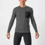 Castelli Unlimited Merino Long Sleeve T-Shirt in Dark Grey/Black