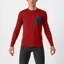 Castelli Unlimited Merino Long Sleeve T-Shirt in Red Ochre/Dark Grey